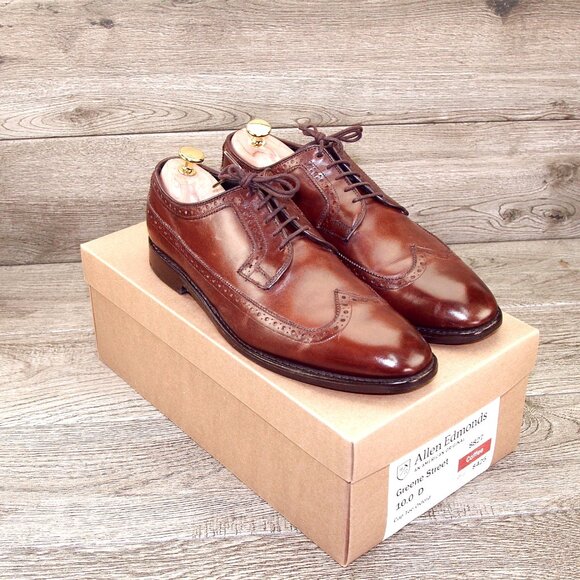 Allen Edmonds GREENE STREET Wingtip Blucher 10 D Coffee * add $15 new Trees main image 12